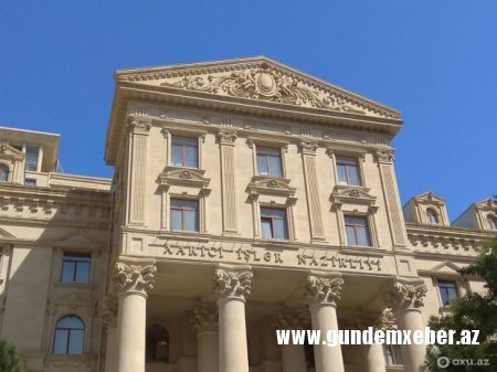 XİN Ermənistanın Azərbaycana müharibə elan etməsi haqqında bəyanat yaydı