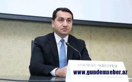 Hikmət Hacıyev: "Vətəndaşları ailə şənlikləri keçirməkdən çəkinməyə çağırırıq"