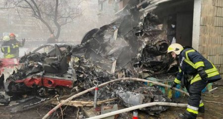 Ukraynada helikopter qəzasında həlak olanların sayı 18-ə çatıb, 26 nəfər yaralanıb - Yenilənib