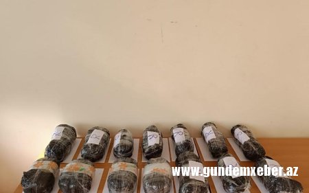İrandan Azərbaycana 25 kq narkotikin keçirilməsinin qarşısı alınıb