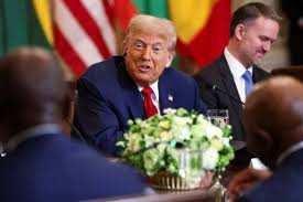 Trampın Afrika ölkələrinin liderləri ilə görüşündə KURYOZ HADİSƏ