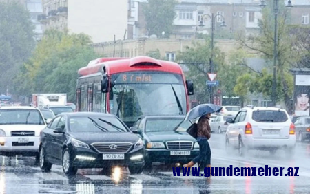 Sabah Bakıda yağış yağacaq