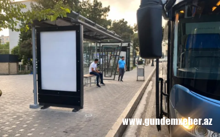 Bakının bu ərazilərində yeni dayanacaqlar quraşdırılıb