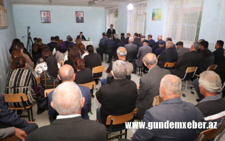 Neftçalanın icra başçısı səyyar görüş keçirib
