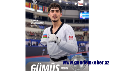 Parataekvondoçumuz Paris Qran-Prisində gümüş medal qazandı